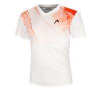 HEAD Topspin T-shirt Hommes-Blanc,Rouge XXL