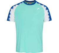 Head Topspin T-Shirt Hommes Turquiose/Print Vision 2XL Tennis Shirt
