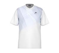 HEAD Topspin T-Shirt Men, Blanc/Bleu Marine, L Homme