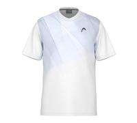 HEAD Topspin T-Shirt Men, Blanc/Bleu Marine, XXL Homme