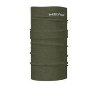 HEAD Tube Merino Plain, Foulard multifonction, taille unique, unisexe, pour homme et femme, pour l'hiver, coupe-vent, ski, cyclisme, protection UV, bandana, kaki, taille unique