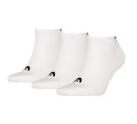 HEAD Unisex No Show 3-Pack Chaussettes Blanc 43-46