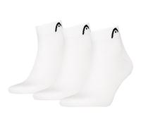 Head Unisex Quarter 3-Pack Chaussettes Blanc 39-42