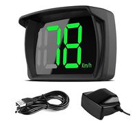 Head up Display Car HUD : Nizirioo Compteur de vitesse numérique de voiture avec GPS + Beidou double puce, affichage universel pour voiture, vitesse KMH, Plug and Play, charge USB, pour voiture