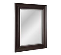 Head West Miroir de courtoisie Mural rectangulaire avec Cadre Espresso - 61 x 76,2 cm
