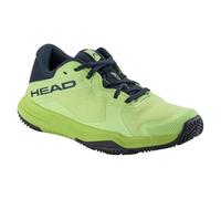 HEAD Youth Motion Padel Junior Chaussures de Padel Unisexes, Vert Citron/Bleu Marine, Pointure 40