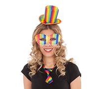 Headband My Other Me Hat Rainbow One Size Costume Accs NEUF