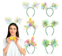 Headband Set, Ears Headwear, Photo Booth Props, Cute Ears Hoop, Easter Bunny Headband, Stylish Accessory, Cartoon Spring Day Hair Decoration for Festivals, Weddings