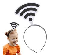 Headbands For Women - Detachable WiFi Symbol Design, Creative Festive Style | Kids Fashion Hair Accessory | Cosplay Party Halloween Christmas Birthday Concert Photo Prop Celebration