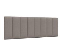 vidaXL Coussin de tête de lit Hanko Taupe 100 cm Tissu