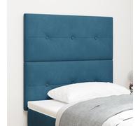 Headboard Led Vidaxl Bleu Foncé 100 Cm Velours