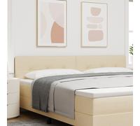 Headboard Led Vidaxl Boutonné Crème 100 Cm Tissu