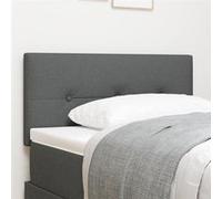 Headboard Led Vidaxl Capitonné Bouton Gris Foncé 90 Cm Tissu