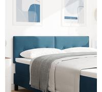 Headboard Led Vidaxl En Velours Bleu Foncé 80 Cm, Capitonné