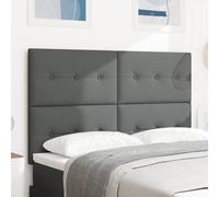 Headboard Led Vidaxl Gris Foncé 80 Cm Tissu