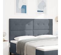 Headboard Led Vidaxl Gris Foncé 90 Cm Velours