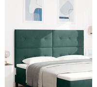Headboard Led Vidaxl Vert Foncé 90 Cm Velours