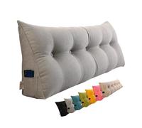 Headboard Reading Pillows Comfortable Lumbar Pillow Backrest, Triangular Headboard Wedge Pillow For Sitting Up In Daybed Rest Bolster Pillow Large Cushion For Bedroom Sofa Tatami(Gray,80cm/31.5inch)