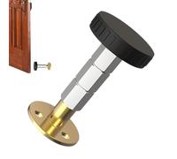 Headboard Stoppers Wall, Adjustable Threaded Anti-Shake Protector Pads, Noise-Reducing Furniture Support Tool Leakproof Base, for Beds in Guest Room, Dorm, Elderly Homes, Kids' Rooms, 40 mm Stainless