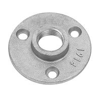 Headerbs 10 Pièces en Alliage de Fonte 3 Trous 65mm DN15 Bride de Tuyau, Filetage de Base, Bride de Sol (Alliage d'aluminium)