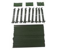 Headerbs 3pcs Tomate Cage Triangulaire Lourds en Dwurs Enjeux de Support de Support Cages, Treillis Multifonctionnel pour Divers Paramètres, Conception Ergonomique, Instantanée sur Clips pour (120 cm)