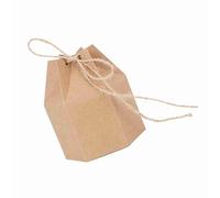 Headerbs 50pcs Boîte à Bonbons Papier Kraft Boîte à Bonbons de Mariage Sac Artisanat Boîte en Carton avec Corde de Chanvre pour Hershey Ferrero Petit Assemblage de Bonbons