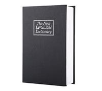 Headerbs Coffre-fort caché en Faux Livre avec Serrure à clé, Conteneur Intérieur en Métal, Petit, pour Ranger Bijoux et Passeports, Livre Secret de Diversion de Dictionnaire, Coffre-fort pour un