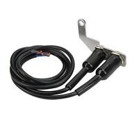 Headerbs Commutateur de Guidon de Moto, Phare Antibrouillard LED en Acier Inoxydable Bouton de Commutation ON OFF avec Support Universel pour Vélo électrique (Lumière bleue main gauche)
