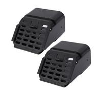 Headerbs Connecteur D'extension de Gouttière Type A, 3x4 Pouces, Filtre de Sortie, Protection des Feuilles pour Le Fond des Descentes de Gouttière (Black)