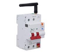 Headerbs Disjoncteur de Mesure Intelligent 2P 63A avec Télécommande, Cuivre Ignifuge, Protection Intelligente contre les Surcharges et les Courts-circuits pour la Domotique (AC230V)