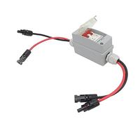 Headerbs Disjoncteur IP65, Interrupteur de Déconnexion avec Boîte de Distribution IP65 pour Panneau Photovoltaïque, Système Hors Réseau (Avec câble et connecteur PV)