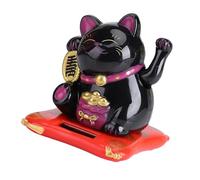 Headerbs Effectivement avec Un Chat blessé par Le Solaire Bonne Chance Greets Cats Decoration de Décoration de Voitures à la Maison (Black)