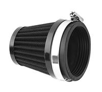 Headerbs Filtre D'admission D'Air, Fer Plastique Noir Haute Performance Champignon Filtre à Air Accessoire Universel modifié pour Moto (60mm)