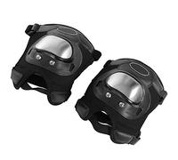 Headerbs Genouillères, 2 Pièces en Acier Inoxydable Moto Motocross ATV Adultes Genouillères Protège-tibias Ensemble D'armure de Protection