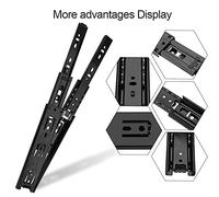 Headerbs Guide Accessoire de Placard Slide de Tiroir Complet du Tiroir, Rails en Acier, Installation Facile pour la Cuisine et les de Garde-robe (20,3 cm / 8in)