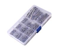 Headerbs Kit d'assortiment de 440 écrous de Vis à Tête Creuse Hexagonale M3 en Acier Inoxydable 304 avec Boîte Transparente, pour Machines, Meubles, Réparation et Inventions de Bricolage