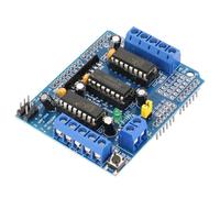 Headerbs L293D Motor Drive Expansion Board, High Current H-Pont Module pour 4 Moteurs CC, Idéal pour la Robotique et Les Projets de Bricolage