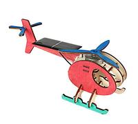 Headerbs L'énergie Solaire en Bois Avion Modèle Éducatif Tige Jouet DIY Science Projet avec Hélice et Moteur