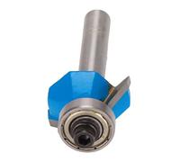 Headerbs Mèche de Toupie 45 Degrés 1/4 Po, Outil de Coupe en Acier au Carbone, Mèche de Toupie à Chanfrein pour les Projets de Travail du Bois et de Bricolage (1/4*5/16)