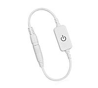 Headerbs Mini Variateur LED avec Interrupteur Tactile, Contrôleur de Variateur LED avec 1 Canal de Sortie pour Lumière Ponctuelle, Mur Rideau en Verre, Bande de Lumière Douce (WHITE)