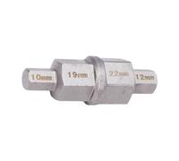 Headerbs Outil D' Hexagonal de Moto 10 12 19 22 Mm en Acier au Carbone | Acier au Carbone traité Thermiquement, Entretien du Véhicule, Utilisation du Bouchon de Vidange, Adaptateur de Douille de