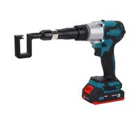 Headerbs Pince à Poinçonner électrique, Outil de Rivetage sans Fil 21V avec | Aiguille de poinçonnage en acier allié , tête de pince rotative à 360 °, course réglable de 13mm, éjecteur automatique en