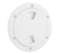Headerbs Plaque de Pont, Trappe D Inspection 4 Pouces ABS Blanc, Anti UV et | Trappe de Visite en ABS avec Joint Torique étanche, Montage Horizontal ou vertical.