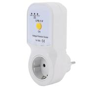 Headerbs Prise de Protection de Tension 16A, Garde Réglable de Surtension | Écran LED, Boîtier PA66, Usage Réfrigérateur, Climatiseur, Relais 16A, Récupération Automatique, Prise de Protection contre