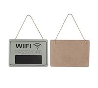 Headerbs Tableau Ardoise Mot de Passe WiFi en Bois Style Rétro Accroche