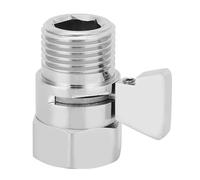 Headerbs Vanne D'arrêt de Douche G1/2 Pouces, Vanne de Contrôle D'économie D'eau avec Bouton de Contrôle de Débit, pour Pomme de Douche, Pulvérisateur de Bidet à Main, Dispositif