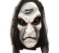 Headgear Zombie - Masque D'Halloween Effrayant Avec Cheveux | Association De Costume En PVC À Face Complète Avec Blessures Sanglantes | Casque D'horreur 3D Pour Adultes | Décoration D'accessoires De F