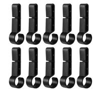 Headlamp Clips for Hardhat - Safety Secure Attachment Accessories | 10-Pieces Headlight Holder Helmet Hooks for Construction Sites Outdoor Industrial Work Caving Adventures Fishing Trips