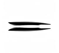 Headlight Eyebrow Trim Autocollants extérieurs pour phares de voiture, sourcils, paupières, cils, pour Audi A4 B7 S4 2006-2007, noir piano Light Cover Trim Sticker