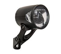 Headlight HRMANS H -Black MR8 Dynamo - Fonction ON / Out - avec Holder - 180 Lumen